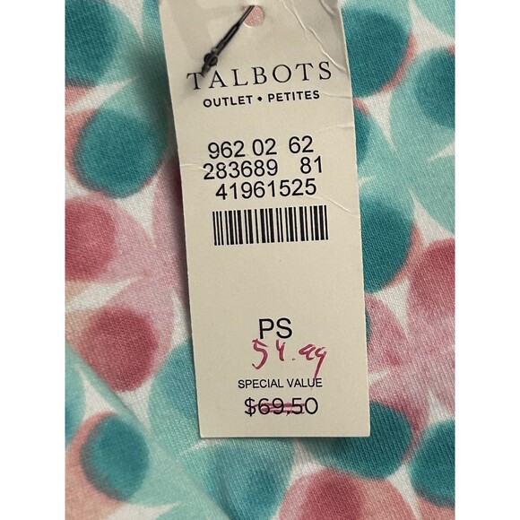 Talbots NWT Collared Tunic. Stretch, Long Sleeve‎ Sz Small (MSRP $69.50) - Picture 6 of 6